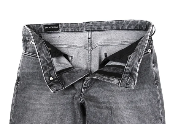 EMPORIO ARMANI Eagle Decorative Washed Skinny Jeans K-170560_005