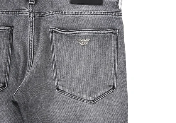 EMPORIO ARMANI Eagle Decorative Washed Skinny Jeans K-170560_010