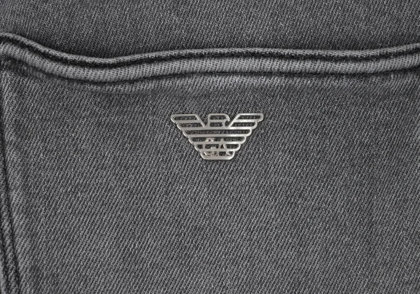 EMPORIO ARMANI Eagle Decorative Washed Skinny Jeans K-170560_011