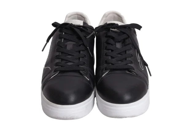 EMPORIO ARMANI Logo Printed Leather Sneakers K-170564_002