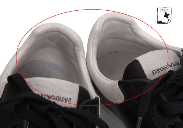 EMPORIO ARMANI Logo Printed Leather Sneakers K-170564_012