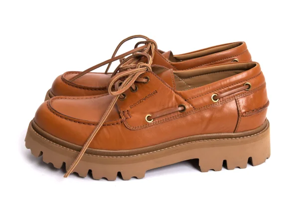 EMPORIO ARMANI Leather Moccasins K-170565_003