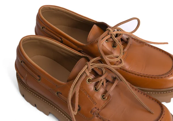 EMPORIO ARMANI Leather Moccasins K-170565_007