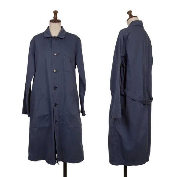 zucca Dyed Balmacaan Coat Navy M K-170566_001