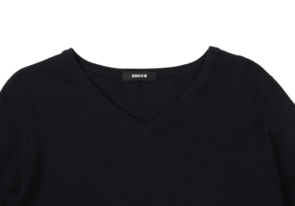 zucca Cashmere Blend V Neck Knit Sweater K-170567_003