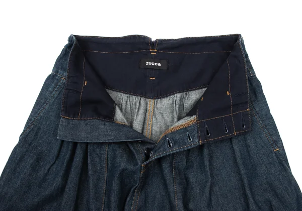zucca High Waist Denim Dropped Crotch Pants K-170574_005