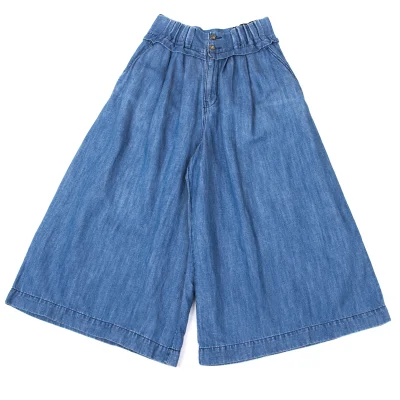 zucca Waist Switching Denim Wide Pants