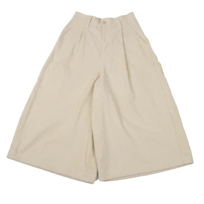 zucca Washed Wide-wale Corduroy Cropped Pants