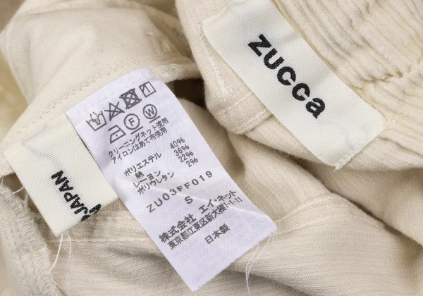 zucca Washed Wide-wale Corduroy Cropped Pants K-170577_012