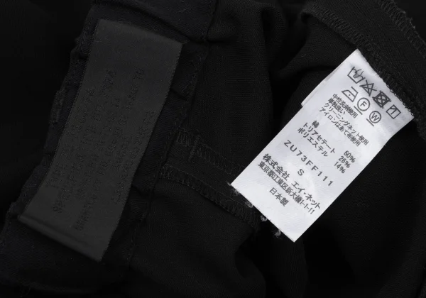 CABANE de ZUCCA Cotton Blend Tuck Tapered Pants K-170578_014