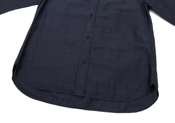TOUJOURS Linen Blend Cutting Collar Blouse K-170579_010