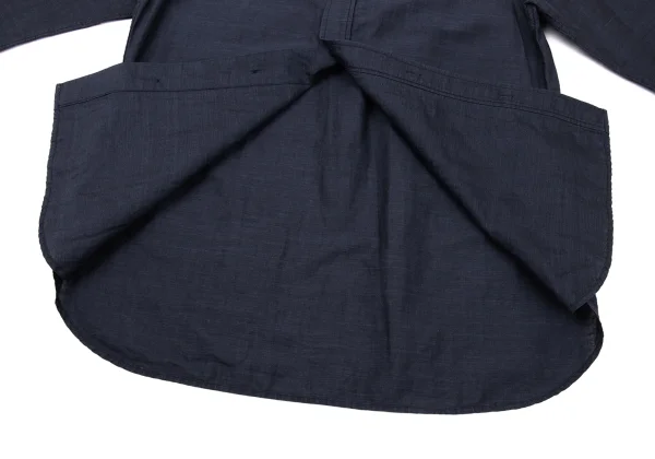 TOUJOURS Linen Blend Cutting Collar Blouse K-170579_011