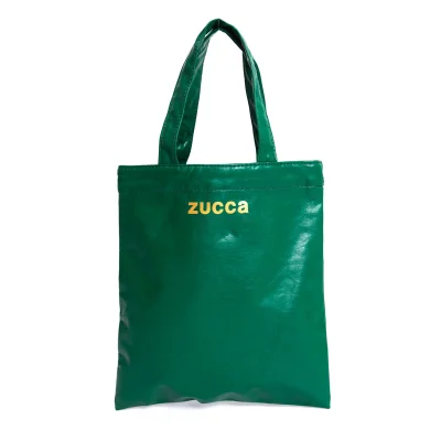 zucca Logo Printed Leather Mini Tote Bag