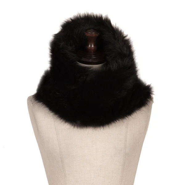zucca Synthetic Fur Neck Warmer Black  K-170586_001