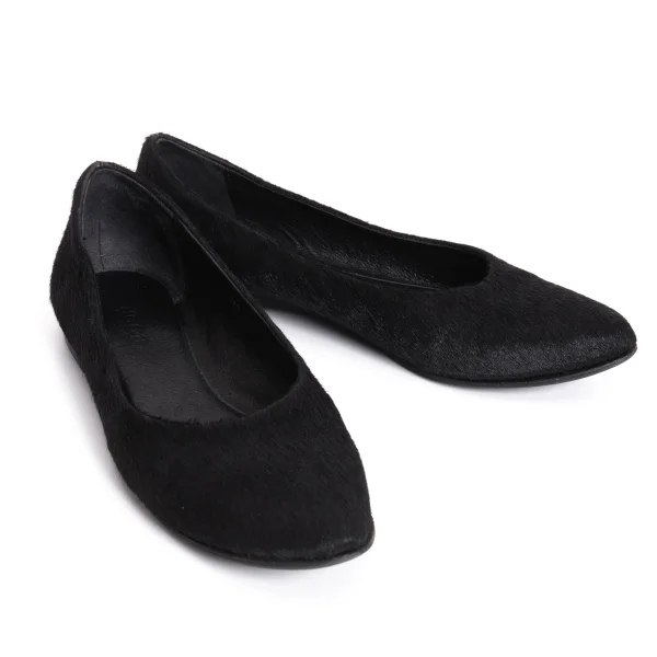 zucca Unborn Calf Flat Pumps Black L(About US 7.5) K-170589_001