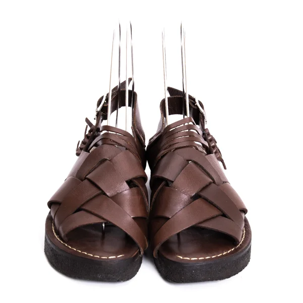 zucca Braided Leather Sandals K-170591_002