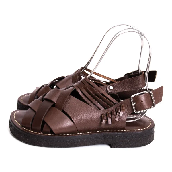 zucca Braided Leather Sandals K-170591_003