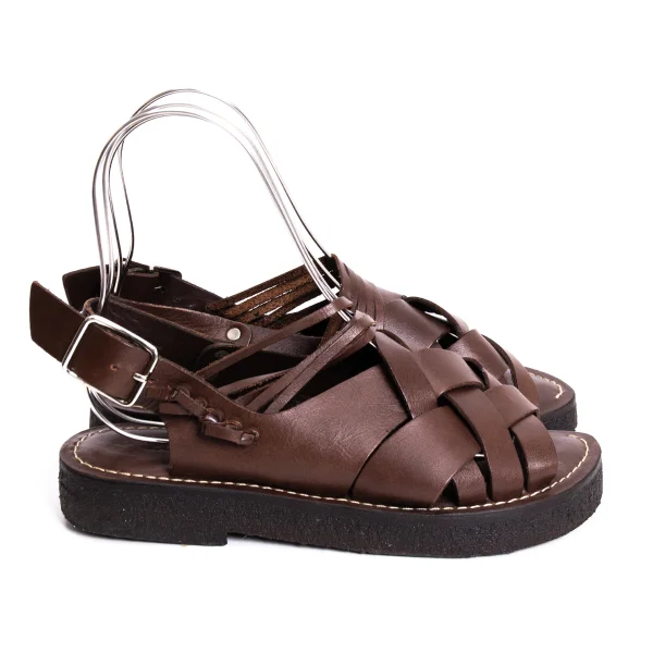 zucca Braided Leather Sandals K-170591_005