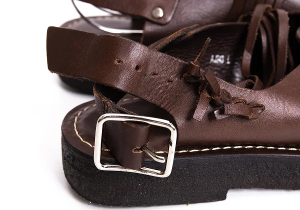 zucca Braided Leather Sandals K-170591_006