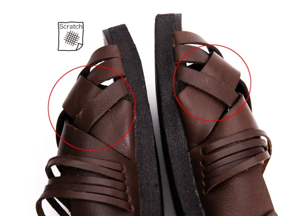 zucca Braided Leather Sandals K-170591_008