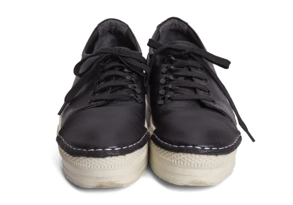 ズッカzucca プラットフォームレザーローカットスニーカー 黒L(24.5位