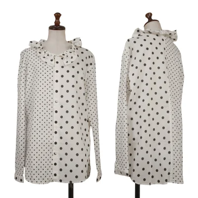 Y's Gather Polka Dot Switching Shirt