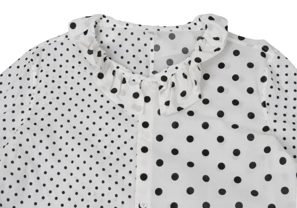 Y's Gather Polka Dot Switching Shirt K-170594_003