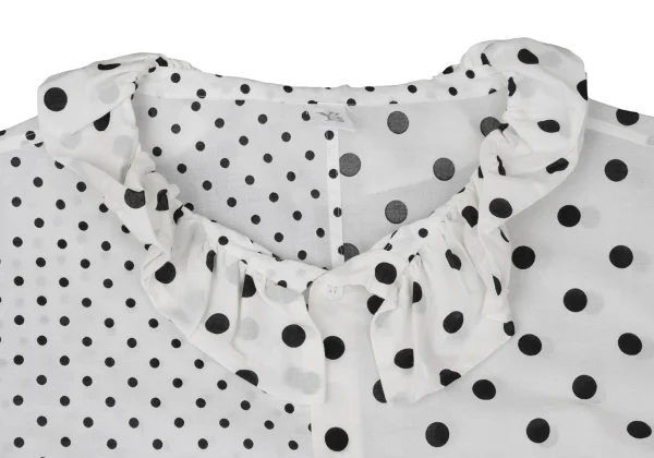 Y's Gather Polka Dot Switching Shirt K-170594_004