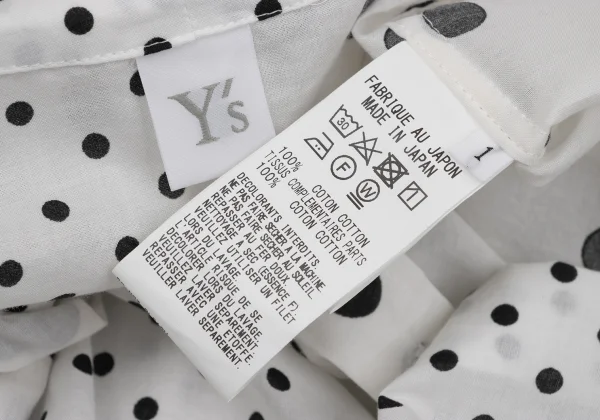 Y's Gather Polka Dot Switching Shirt K-170594_017