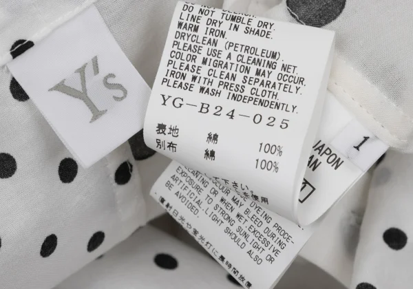 Y's Gather Polka Dot Switching Shirt K-170594_018
