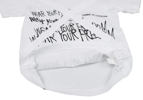 COMME des GARCONS Cross Patch Poem Print T-shirt K-170596_012