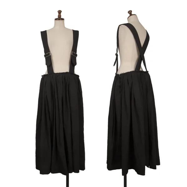 BLACK COMME des GARCONS Belted Suspender Skirt Black S K-170597_001