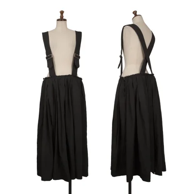 BLACK COMME des GARCONS Belted Suspender Skirt