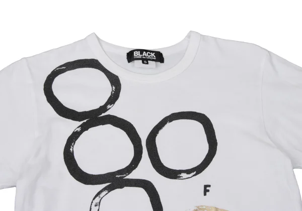 BLACK COMME des GARCONS Drawing Circle Print T-Shirt K-170598_002