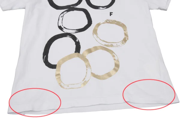 BLACK COMME des GARCONS Drawing Circle Print T-Shirt K-170598_006