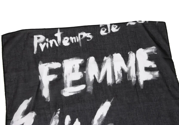 Yohji Yamamoto FEMME Graffiti Handkerchief K-170599_002