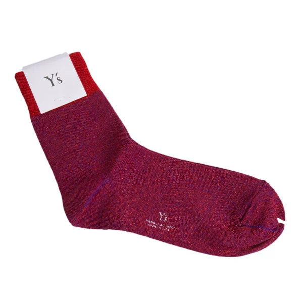 Y's Glitter Socks Red 2 K-170606_001