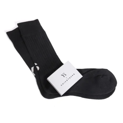 Y's × CHICSTOCKS Logo Jacquard Socks