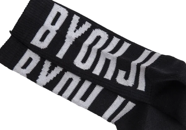 Yohji Yamamoto Logo Jacquard Rib Socks K-170609_003