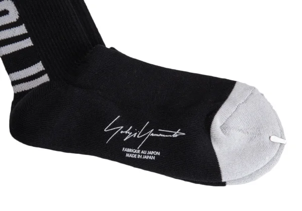 Yohji Yamamoto Logo Jacquard Rib Socks K-170609_004