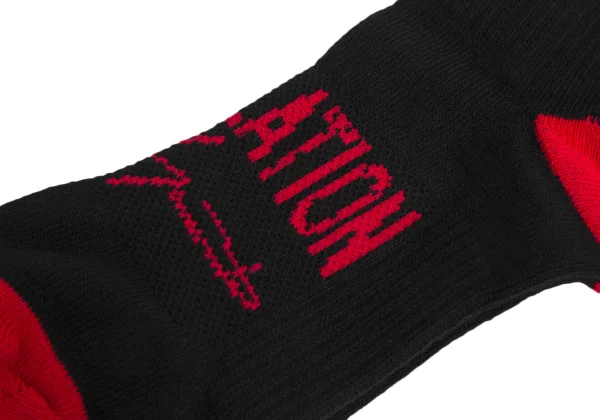 REGULATION yohji yamamoto Logo Jacquard Rib Socks K-170610_006
