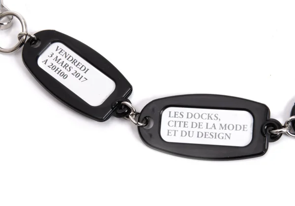 Yohji Yamamoto Tag Chain Necklace K-170613_005
