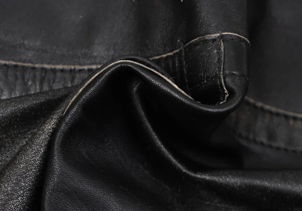 DIESEL Zip Pocket Design Leather Mini Skirt K-170615_017