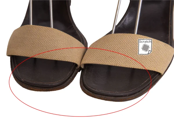 HERMES Canvas Strap Heel Sandals K-170617_003