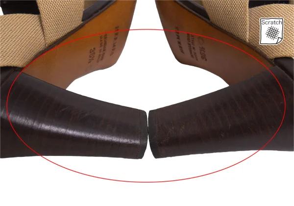 HERMES Canvas Strap Heel Sandals K-170617_011