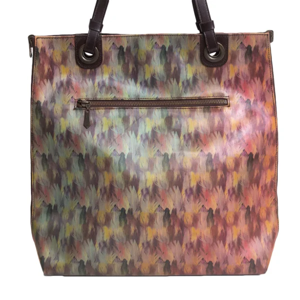 Jean Paul GAULTIER Feather Reversible V Cyber Tote Bag K-170618_004