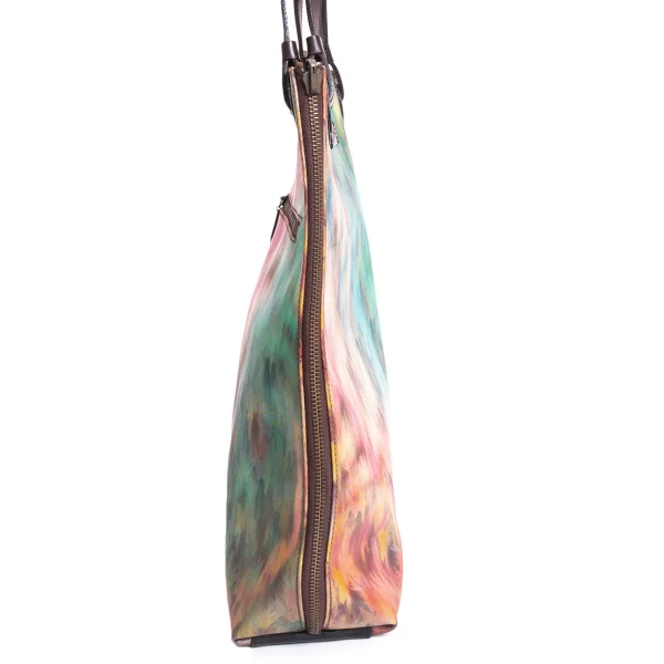 Jean Paul GAULTIER Feather Reversible V Cyber Tote Bag K-170618_007