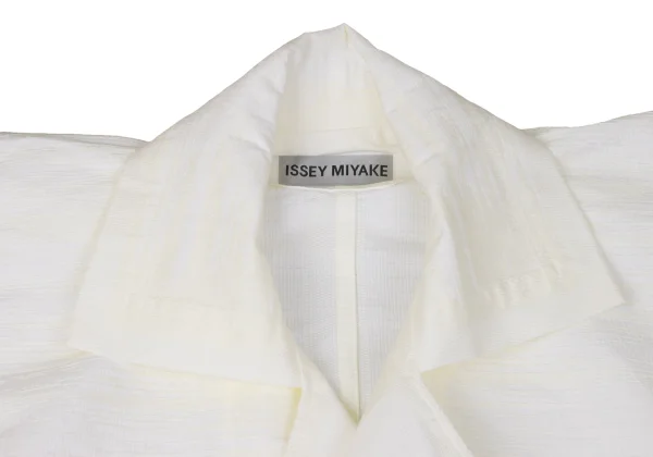 ISSEY MIYAKE Cotton Poly Stroke Jacquard Loose Jacket K-170619_004