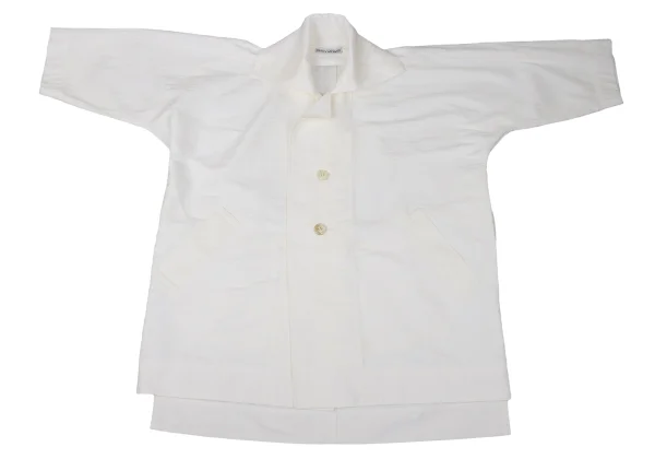 ISSEY MIYAKE Cotton Poly sStroke Jacquard Loose Coat K-170620_002