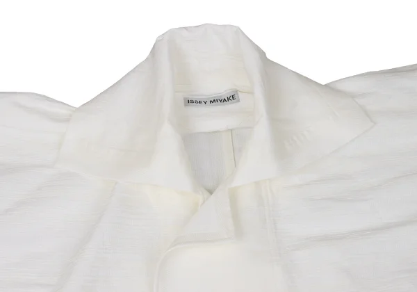 ISSEY MIYAKE Cotton Poly sStroke Jacquard Loose Coat K-170620_004